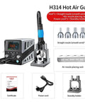 1400W Smart Hot Air Rework Station For SMD BGA Repair, Heats To 380 Celsius In 3 Seconds, Three Modes Soft Standard Fast