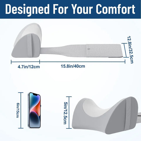 Ergonomic Neck Pillow For Recliners And Couches, Memory Foam Headrest Cushion That Hang Over Back Of Patio Arm Chair with dimensions