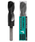 Five Eighth Inch Cobalt Drill Bit For Metal And Hardened Steel Built Tough For Pro Jobs Industrial Grade M35 Cobalt High Speed Steel With TiAlN Coating Three Flat Shank Half Inch Shank Six Inch Total Length Heat Resistant Durable Drill Bit, showing its packaging and drill bit design.