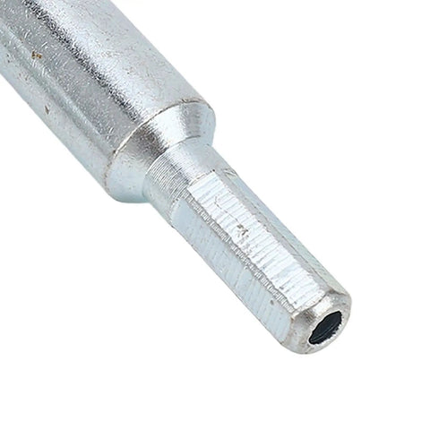 Close-up of Pro Grade Power Drill Wire Stripper Adapter For Electricians, made from durable steel for effective wire stripping.