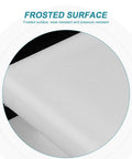 Close-up of frosted surface on White Plastic Square Chair Leg End Caps Set, 20 Pieces, Durable Floor Protecting Furniture Leg Plugs