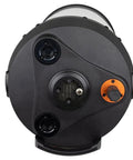 RASA 8 Inch Rowe Ackermann Schmidt Astrograph For Astrophotography rear view showing focusing mechanism and ports