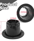 Rugged Dockside Transom Steering Cable Boot Protector with Cable Tie for Marine Rigging and Engine Well, 4 4/5 inch diameter.
