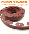 66 Feet Brown Lawn Edging Kit With 120 Spikes For Landscape And Garden Borders, Easy DIY Install, shown with coiled spikes