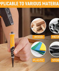 Using Pro Grade 3 Piece Pin Punch Set With CRV Steel Black Oxide Punches 1/32 1/16 3/32 Inches for wood, metal, plastic, stone