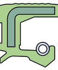 Diagram of Heavy Duty Built To Last 25X47X7 HMSA10 RG Radial Shaft Seal For Oil Or Grease, showing single lip and rubber metal reinforced design