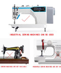 Industrial sewing machine compatible with Heavy Duty Plastic Flange Roller Presser Foot For Industrial Single Needle Sewing Machines
