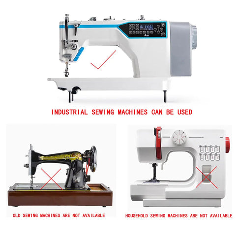 Industrial sewing machine compatible with Heavy Duty Plastic Flange Roller Presser Foot For Industrial Single Needle Sewing Machines