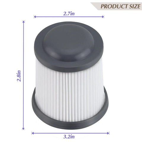 PVF110 Replacement Filter For Pivot Vac Hand Vacuum Cordless 20V Max Fits BDH2000PL PHV1810 BDH2020FL BDH1620FLFH 90552393 4 Pack, 2.8in x 3.2in