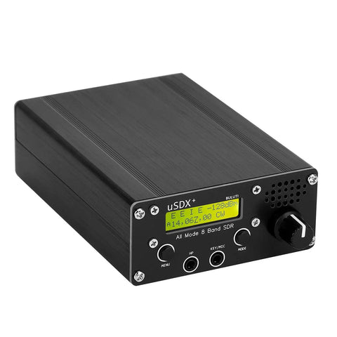 8 Band Shortwave Radio Transceiver With LCD Display, Portable HF SSB SDR QRP Ham Radio for Amateur Operators on white background