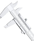 6 Inch Vernier Caliper Handy Non Digital Tool 0 to 6 Inch 0 to 150mm With 0.05mm Accuracy Carbon Steel Smooth Sliding Depth Rod No Battery Needed High Precision Measuring Caliper