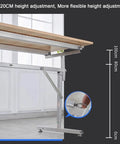 Sturdy Adjustable Conveyor Roller Table Stand With Heavy Duty Galvanized Build And Rock Solid Stability Perfect For Table Saws And Planers To Boost Your Shop Workflow Effortlessly with height adjustment feature.