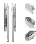 2 Pack Heavy Duty Drawer Slides With Bottom Mounted Concealed Design For Under Drawer Look Durable Metal Hardware For Smooth Quiet Full Extension And Easy Drawer Upgrades In Kitchen Bath Or Furniture, metal slides