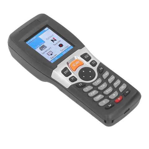 Wireless 1D Barcode Scanner with 2.4GHz Tech and 330 Ft Range, cable-free handheld inventory reader with 2-inch color screen