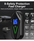 Portable EV Charger 3.5 KW Level 1 J1772 Type 1 Charging Cable 8A to 16A Adjustable NACS Compatible Travel Ready EVSE