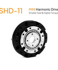 Compact Hollow Shaft Servo Reducer For NEMA 14 17 Motors 52mm Gearbox With Strain Wave Harmonic Drive 100 To 1 Reduction