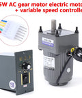 Built To Last Heavy Duty 15W 110V AC Single Phase Gear Motor With 125 RPM Variable Speed Controller 10K High Torque Gear Reducer