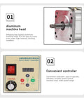 Aluminum machine head and controller of Beefed Up Brushless Servo Motor Kit For Sewing Machines And Lathes with Adjustable Power