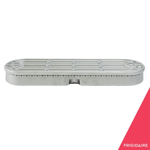 316559300 Oval Surface Burner Replacement for Gas Ranges, durable stovetop burner, side view, Frigidaire brand