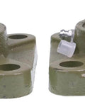 1 Inch Four Bolt Flange Bearing Set Screws F4B-SC-100 UCF205-16 SF-1 FY-1-TM, two units side by side