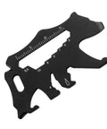 Compact Stainless Steel Multitool Keychain With Bottle Opener And Screwdriver Ruler for hiking camping travel and everyday carry