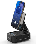 Cell Phone Stand With Instant Wireless Induction Speaker 1 Second Connection And No Pairing Needed All In One Desk Gadget