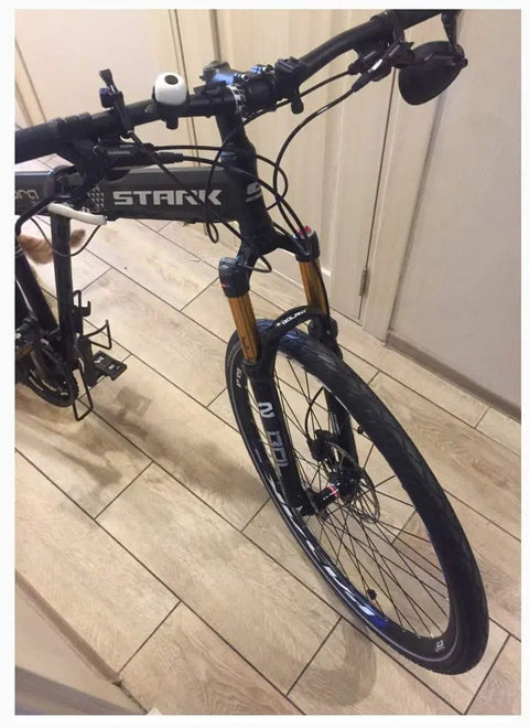 Lightweight 120mm Travel Air Suspension Fork For XC And AM Mountain Bikes One Eighth Inch Straight Steerer Quick Release