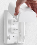 Kid Proof Outlet Safety Box Cover With Switch And Plug Covers Patent Pending Design being installed on wall.