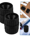 Two Pack Tubing Reamer Tool Set For Pipes Inner And Outer Deburring Chamfering To Remove Burrs And Rough Edges Heavy Duty Deburrer For Copper And PVC Lines shown with pipes