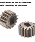 Two Pack 131-5399 15T Pinion Gear For 30 Inch Rear Drive Toro Time Master 22 Inch Personal Pace Rear Drive Mowers