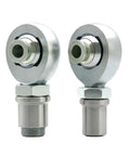 One Piece Heavy Duty Heim Joint Kit Featuring Wicked Tough Rod End Bearing With Self Aligning Spherical Ball Socket, steel construction, close-up view.