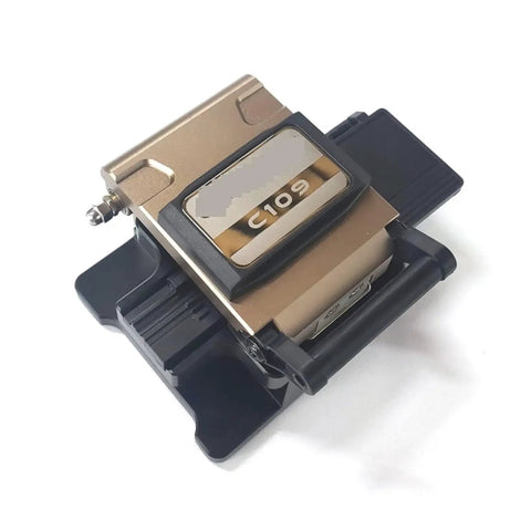 AOXHUGB C-109 Optical Fiber Cleaver Machine for FTTH Cable Cutting with durable tungsten blade and compact design.