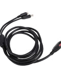 Slick No Sweat Plug And Play Universal Printer Cable 2 In 1 Design With 24V Power Usb To Usb Type B Plus 3 Pin Din Adapter for barcode scanners