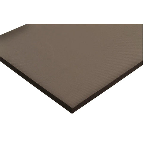 Corner view of Superfoam Plus Floor Mat 3 Ft By 8 Ft Black With High Density Closed Cell Material, Anti Slip Pattern Top And Bottom