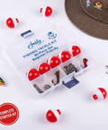 Beginner Fishing Tackle Kit 80 Pcs With Hooks Bobbers Sinkers Circle Octopus Hooks Starter Set For Freshwater And Saltwater Angling