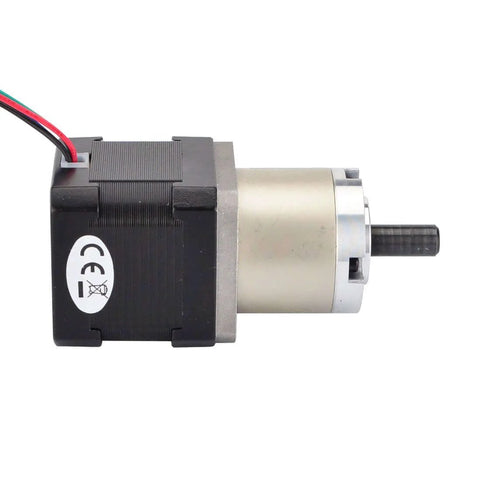 Side view of Beefy Torque 27 To 1 Planetary Gearbox For Nema 17 Stepper Motor, showing integrated gear and motor components.