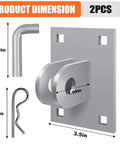 Beefed Up Heavy Duty Floating Dock Hardware Kit With Marine Grade Galvanized Steel T Style Corner Brackets 4x4 Inch Backer Plate Male