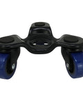 Tri Dolly 250 Lb Capacity 360 Degree Swivel Furniture Moving Dolly with Blue TPU Tread and Cushioned Corner Supports, front view