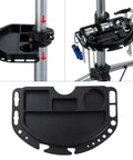 Bike Repair Tray Tool Holder For Bike Repair Stands, Keeps Tools Organized And Within Easy Reach, shown attached with tools.