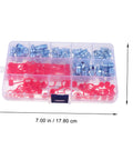 100 Piece Hydraulic Zerk Nipples Fitting Set With Covers For Automotive Use Pro Grade Grease Fittings Kit in plastic case