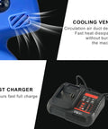 Cooling vents of Heavy Duty 65Mm Cordless Hydraulic Cable Cutter With Charging Base for efficient heat dissipation.