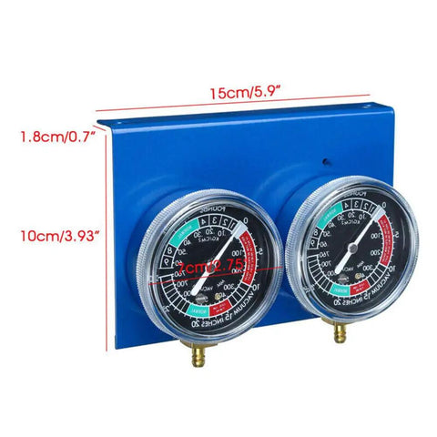 Two Cylinder Motorcycle Vacuum Gauge Balancer For Carburetor Synchronization No Tools Needed Easy At Home Tuning Tool With Dual Gauges Durable Mechanic Grade Quick Sync For Twin Carb Bikes, blue metal 15cm panel