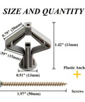 Heavy Duty Drywall Anchor Kit With Screws And Expansion Tubes Self Drilling Hollow Wall Anchors 300 Sets For Rock Solid Mounts Rust Resistant Yellow Zinc Plated Carbon Steel For Wall Shelves TV Mounts No Pre Drill Needed size chart with plastic anchors and 50mm screw