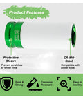 Heavy Duty Half Inch Drive 22 Mm Lug Nut Impact Socket Featuring A Scratch Proof Protective Sleeve For Smooth Rim Safe Removal, close-up showing features.