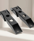 Heavy Duty Tailgate Hinge Set For Jeep Wrangler Jk And Jku 2007 Through 2018 Direct Bolt On Replacement steel construction with holes for mounting.