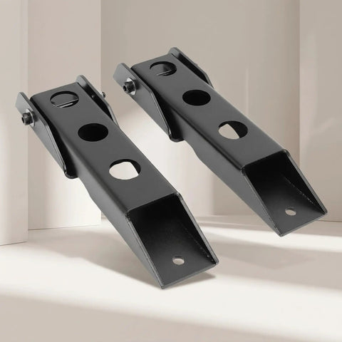 Heavy Duty Tailgate Hinge Set For Jeep Wrangler Jk And Jku 2007 Through 2018 Direct Bolt On Replacement steel construction with holes for mounting.