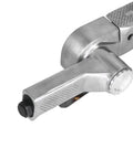 Kp 698 Pneumatic Air Belt Sander With Telescopic Switch handle close-up, ergonomic aluminum design for precision in polishing.