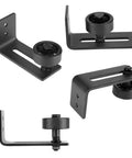 Carbon Steel Adjustable Wall Or Floor Roller Guide For Barn Door Hardware Black Finish Heavy Duty Mount Smooth Quiet Glide Fits 76mm Thick Doors Durable Construction