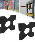 Heavy Duty H Frame Hydraulic Shop Press Plates Set, 9.75 x 9.75 x 1 in, Two-Piece 20 Ton and 32 Ton Portable Metal Press Plates with 4 Notches