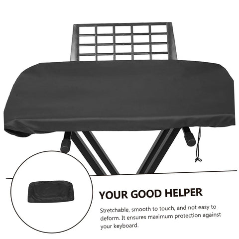 Stretchable Electronic Piano Keyboard Cover With Drawstring Key Protector For Digital Pianos on stand